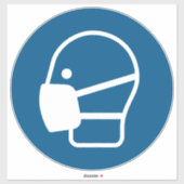 Maske tragen aufkleber (Blatt)