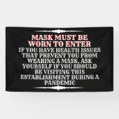 Maske tragen banner (Horizontal)