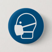 Maske tragen button (Vorderseite)
