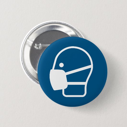 Maske tragen button (Vorne & Hinten)