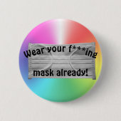 Maske tragen button (Vorderseite)