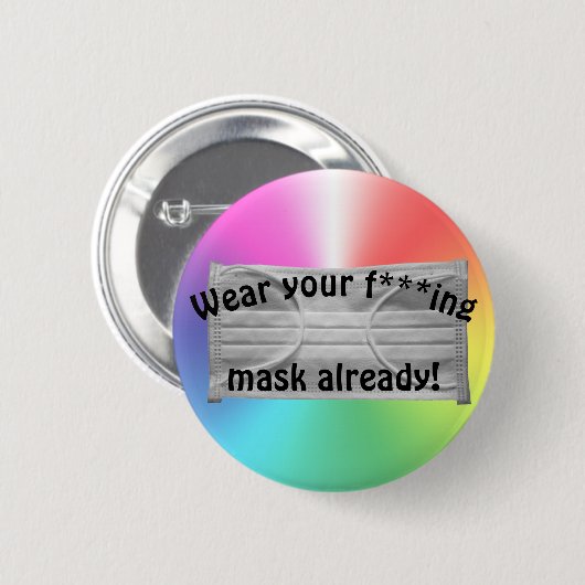 Maske tragen button (Vorne & Hinten)