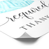 Maske tragen - Maske erforderlich - Blaumaske Poster (Ecke)