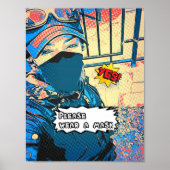 Maske tragen poster (Vorne)
