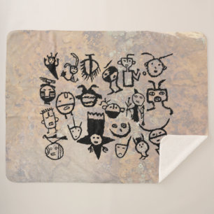 Maske und Adresse Petroglypsche Sammlung Sherpadecke