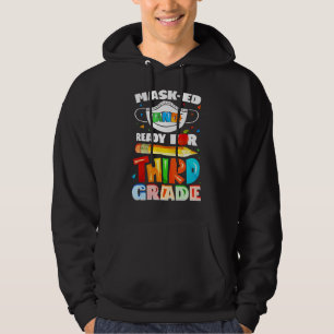 Maske und bereit für den dritten Schulabschluss Hoodie