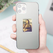 Maske Unentschlossene Mona Lisa Aufkleber (Telefon)