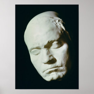 Maske von Beethoven, aus dem Leben im Alter von Poster