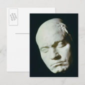 Maske von Beethoven, genommen vom Leben im Alter Postkarte (Vorne/Hinten)