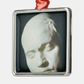 Maske von Beethoven, genommen vom Leben im Alter Silbernes Ornament (Links)