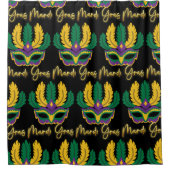 Maske von Mardi gras Duschvorhang (Vorderseite)