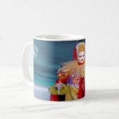 Maske von Venedig Kaffeetasse (Vorderseite Links)