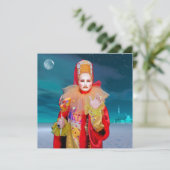Maske von Venedig Karte (Stehend Vorderseite)