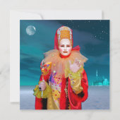 Maske von Venedig Karte (Rückseite)