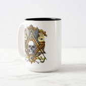 Maske Zweifarbige Tasse (Vorderseite Links)