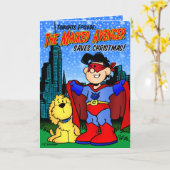 Masked Avenger Christmas Card Karte (Gelbe Blume)