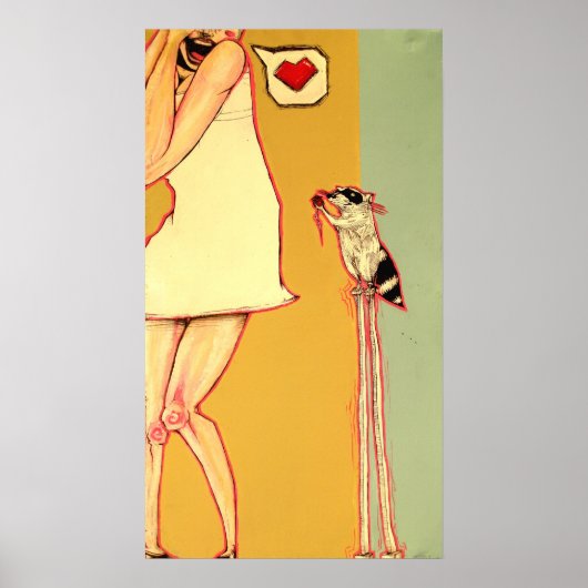 Masked Bandit Steals A Heart Poster (Vorne)