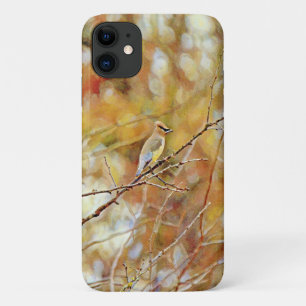 Masked Bird Cedar Waxwing Art Phone Case