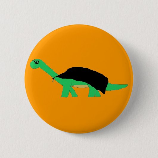 Masked Caped Apatosaurus Button (Vorderseite)