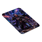 Masked Cosmic Pirate — Mysterious Energy Warrior Magnet (Rechte Seite)