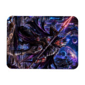 Masked Cosmic Pirate — Mysterious Energy Warrior Magnet (Horizontal)