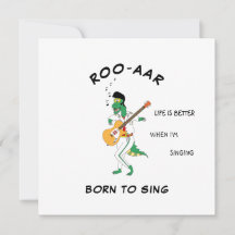 Masked Dino Singer Soundwave Song Card für Friend