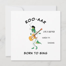 Masked Dino Singer Soundwave Song Card für Friend Einladung