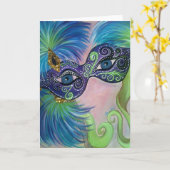 "MASKED" KARTE (Gelbe Blume)