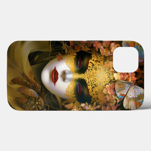 Masked Lady Fantasy Art Case-Mate iPhone Hülle (Rückseite (Horizontal))