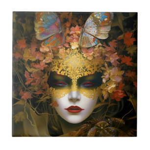 Masked Lady Fantasy Art Fliese