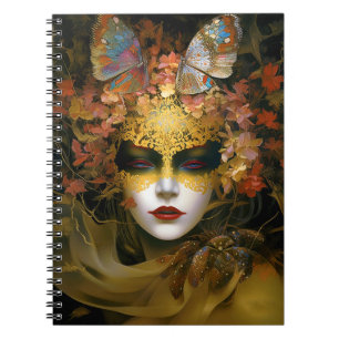 Masked Lady Fantasy Art Notizblock