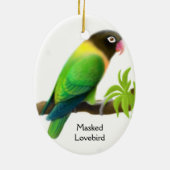 Masked Love Bird Ornament (Hinten)