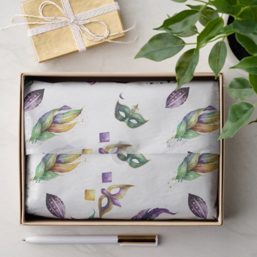 Masked Mardi Gras Series Design 5 Seidenpapier (Geschenk)