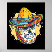 Masked Mexican Taco Funny Poster (Vorne)