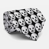Masked Mexican Wrestler Patterned Tie Krawatte (Gerollt)