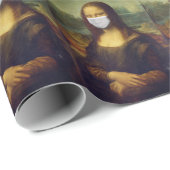 Masked Mona Lisa 2020 Geschenkpapier (Rolleneckpunkt)