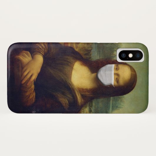 Masked Mona Lisa Case-Mate iPhone Hülle (Rückseite (Horizontal))