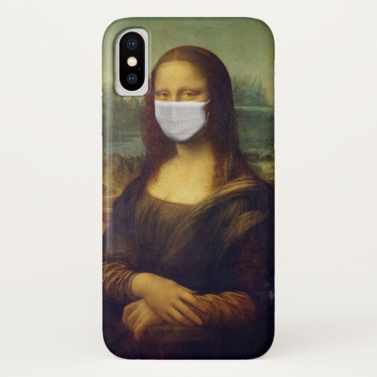Masked Mona Lisa Case-Mate iPhone Hülle (Rückseite)