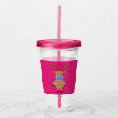 Masked Reindeer Acryltrinkbecher (Vorderseite)