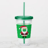 Masked Santa Acryltrinkbecher (Vorderseite)