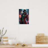 Masked Steampunk Gentleman - Charisma und Shadows Poster (Küche)