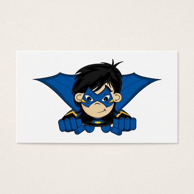 Masked Superhero Girl Lesezeichen (Vorderseite)