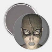 Masked Woman Magnet (Vorderseite/Rückseite)