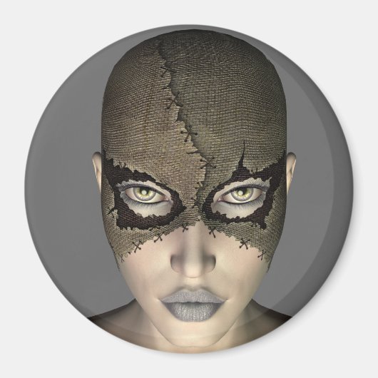 Masked Woman Magnet (Vorne)