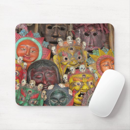 Masken bei Boudhanath Mousepad (Mit Mouse)