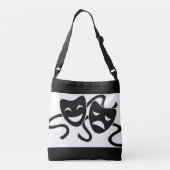 Masken des Dramas Tragetaschen Mit Langen Trägern (Rückseite)