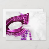 Masken-Einladung Einladung (Vorne/Hinten)