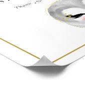 Masken Erforderliches Pinguin-Babyduschzeichen Poster (Ecke)