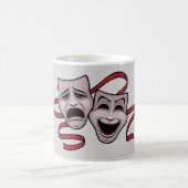 Masken für Comedy und Tragedy Theater Kaffeetasse (Mittel)