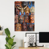 Masken, Guatemala Poster (Heimbüro)
